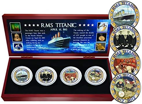 4 Coin Titanic Wooden Box Set