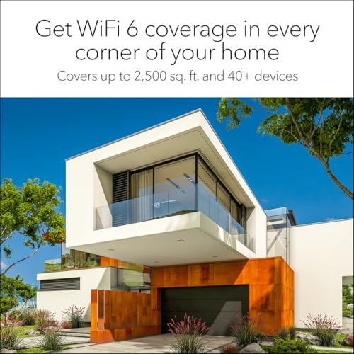 NETGEAR Orbi WiFi 6 Router with DOCSIS 3.1 Built-in Cable Modem (CBR750) – Cable Modem Router | Covers up to 2,500 sq. ft. 40+ Devices | AX4200 (Up to 4.2Gbps)