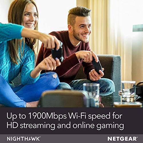 Netgear Nighthawk Cable Modem WiFi Router Combo C7000-Compatibility Cable Providers Including Xfinity by Comcast, Spectrum, Cox (Renewed)