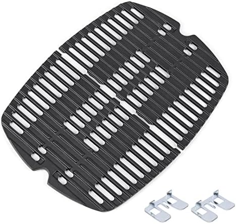 7644 Grill Grates for Weber Q100, Q1000, Q1200, Q120, Q1400, 516001, 516002, 50060001, 51010001, 51060001, Baby Q Cast Iron Grill Parts-2 Pack