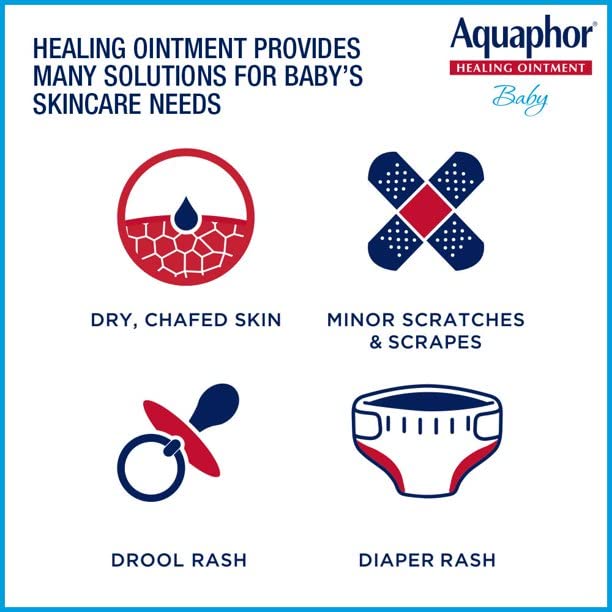 Aquaphor Baby Healing Ointment 0.35 Ounce 2 Count (10ml) (2 Pack)