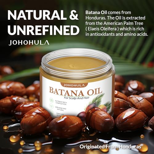 Johohula Pure Batana Oil for Hair Growth: Raw Batana Oil for Hair Loss Treatment Scalp Care for Men Women