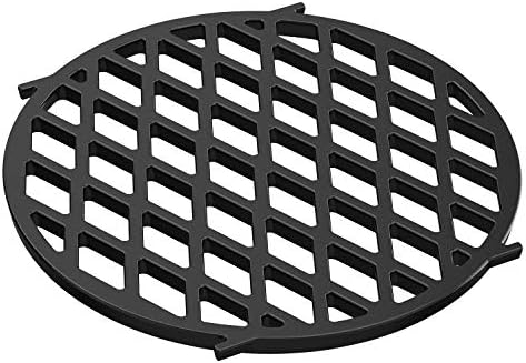 only fire Gourmet BBQ System Sear Grate Replacement for Weber 8834, Porcelain-Enameled Cast-Iron Cooking Grid for 22 1/2 inch Weber Charcoal Grills