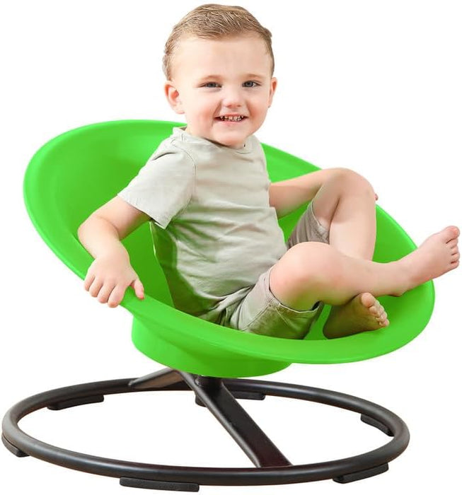 Spinning Chair for Autistic Kids, Sit and Spin Autism Toys for Age 3+, Sensory Swivel Chair Enhancing Motor Skills, Educational Indoor & Outdoor Toys (Green)