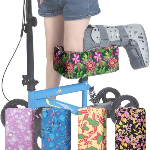 Knee Scooter Cushion 2" thick Memory Foam Knee Scooter Pad for Comfort w/Removable Cover Walker/Roller Accessories fits Most Models