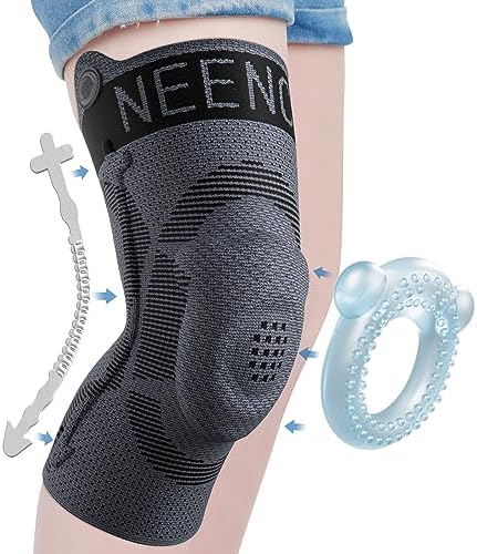 NEENCA Kids Knee Brace Sleeve, Youth Knee Compression Sleeve for Children - Boys & Girls. Child Knee Support with Patella Gel Pad & Side Stabilizers for Knee Pain, Sports, Outdoor - FSA/HSA Approved
