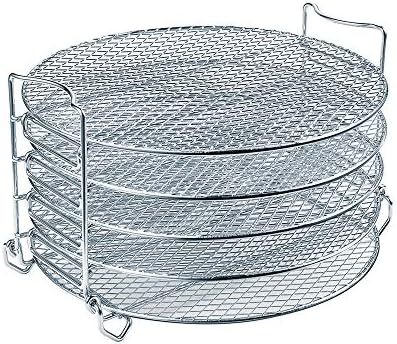 Dehydrator Rack For Ninja Foodi Accesories, Pressure Cooker and Air Fryer 6.5 Quart & 8 Quart - Stainless Steel Cooker Rack With Five Stackable Layers