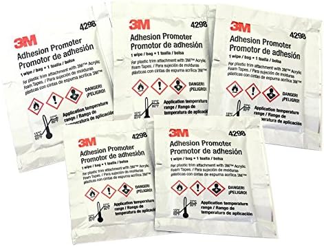 3M 4298 Adhesion Promoter, 5 Sponge Applicators (Choose 5 or 25 Qty)