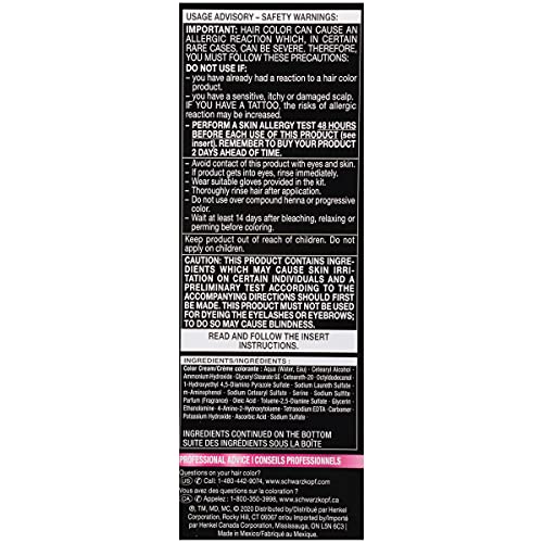 Schwarzkopf Color Ultime Hair Color, 5.22 Ruby Red, 1 Application - Permanent Red Hair Dye for Vivid Color Intensity and Fade-Resistant Shine up to 10 Weeks