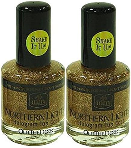 INM Northern Lights Hologram Top Coats (INM Northern Lights Hologram Top Coat Gold 2X)
