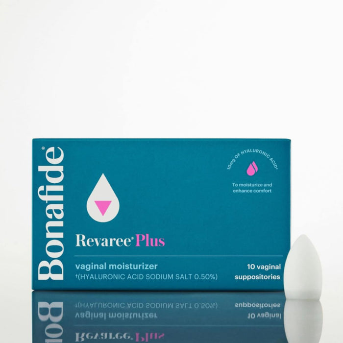 Bonafide Revaree Plus Vaginal Moisturizer with 10mg Hyaluronic Acid & Soothing Sweet Almond Oil. — 2-month supply (20 Inserts)