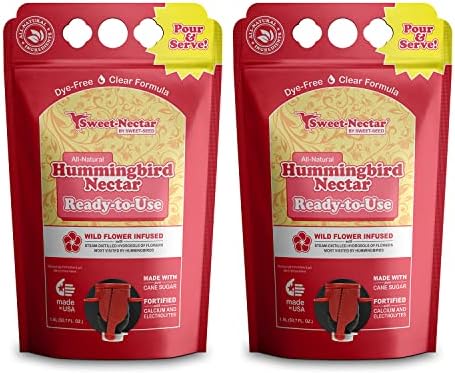 2-Pack Hummingbird Nectar, 1.5 L (50.7 oz) - Ready to Use, Made in The USA | Extends The Life of Nectar for Hummingbird Feeders - The Ultimate Hummingbird Food