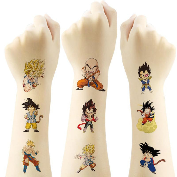 40Sheets Cute Dragon Ball Temporary Tattoos for Kids Birthday Party Favors, Dragon Ball Cartoon Decoration Sticker Gifts for Girl Boys Home Activity Class Prizes Carnival Christmas Rewards