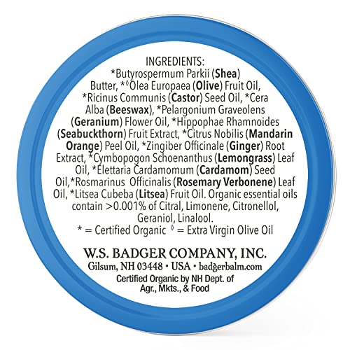 Badger Cuticle Care, 100% Organic Cuticle Cream for Natural Nail Care, Soothe & Restore Dry & Splitting Cuticles, Rich Shea Butter, Light Citrus Scent, .75oz Tin, 3-Pack