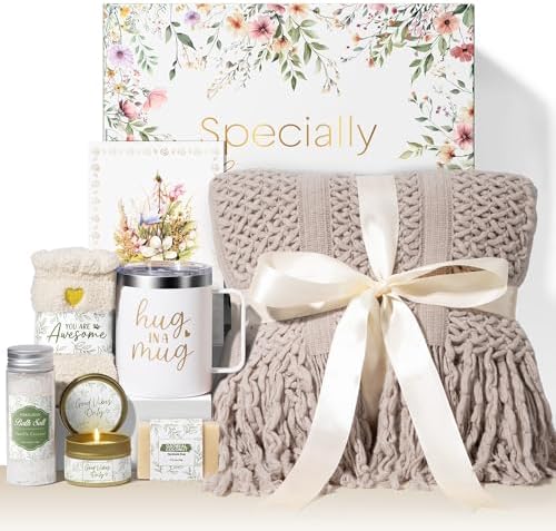 Self Care Gifts for Women Get Well Soon Gifts, Birthday Gifts for Women Care Package, Sympathy Gift Baskets Spa Gifts Set, Thinking of You Inspirational Christmas Gifts for Mom Her Friend Sister Wife