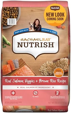 Rachael Ray Nutrish Salmon Dry Dog Food, 26 Pound Bag