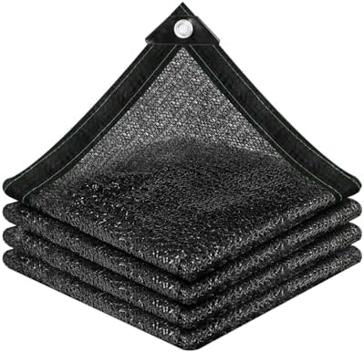 50% Sunblock Shade Cloth Net Black Resistant - 8x12 Ft Garden Shade Mesh for Plant Cover, Greenhouse, Chicken Coop, Kennels, Tomatoes Plants