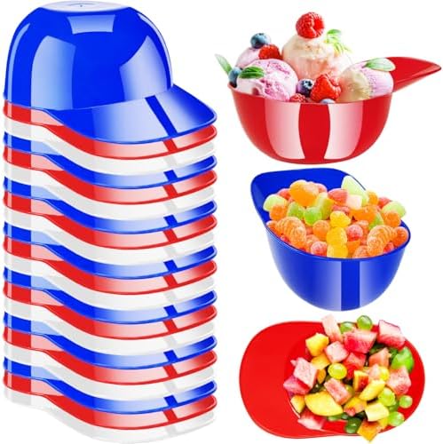36 Pack Plastic Baseball Helmet Bowl,8 oz Mini Ice Cream Dessert Baseball Cap Bowls,Party Snack Cups for Birthday Party Supplies