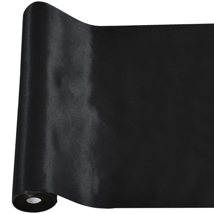 TONIFUL 12 Inch X 11yds Black Satin Extra Wide Christmas Ribbon for Outdoor Use, Ceremonies, Decorations