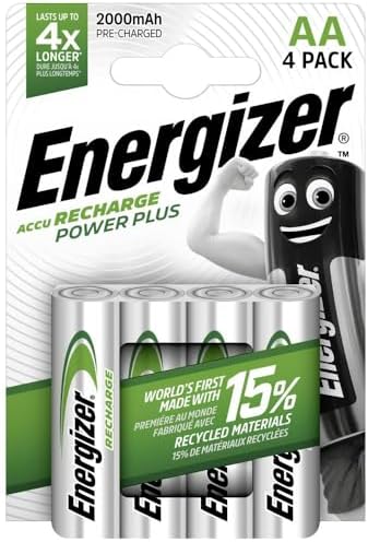 Energizer Rechargeable NiMH Battery AA 1.2 V Power+ 2000 mAh 4-Blister [EN-PWRPL2000B4]