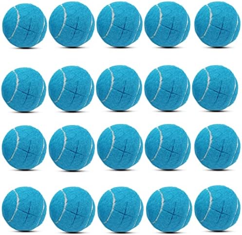 Magicorange 20 PCS Precut Walker Tennis Balls for Walker/Furniture Legs Floor Protection, Heavy Duty Long Lasting Felt Pad Glide Coverings (Blue)