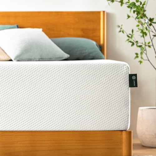 ZINUS 12 Inch King Green Tea Memory Foam Mattress [New Version], Fiberglass free, Medium Firm Feel, Zoned Pressure Relief, Certified Safe Foams & Fabric, Mattress in A Box