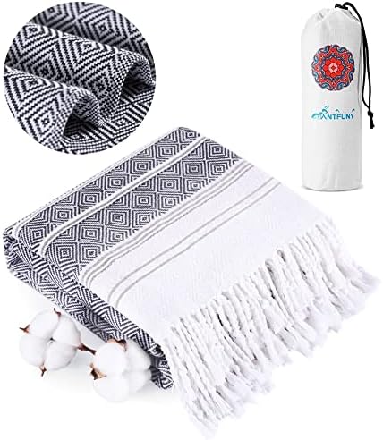 Turkish Beach Towel Quick Dry Sand Free Mens Birthday Gift Ideas for Dad Father Day Husband Brother Uncle Boyfriend in Law Male Boss Grandpa Him Retirement 60th 50th 40th 30th Wife Daughter Son