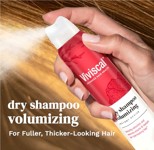 Viviscal Volumizing Dry Shampoo, Refresh Hair and Absorb Oil Between Washes, Waterless Shampoo for Added Hair Texture and Body, 150ml