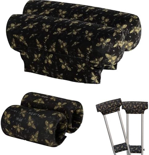 SPRING SEAON Universal Underarm Crutches Padding Cover Crutch Pads with Hand Grips Crutch Cushion Crutches Accessories