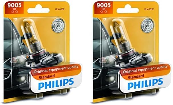 PHILIPS 9005B1 9005B1 Standard Authentic Halogen Replacement Headlight Bulb,2 pack