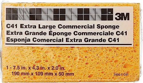 3M Extra Large Commercial Sponge – Durable, Highly Absorbent Cleaning Sponge for Heavy-Duty Tasks