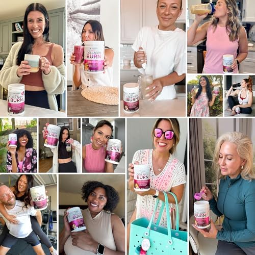 Hydrolyzed Collagen Powder for Weight Loss - Collagen Burn Ultimate Beauty Complex Multi Collagen Peptides Powder for Women with Types I II III V and X for Fat Burning Support - Unflavored