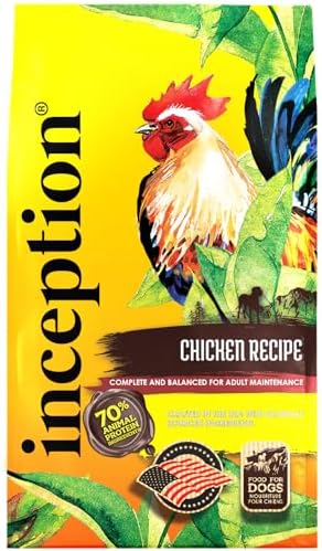 Inception® Dry Dog Food Chicken Recipe – Complete and Balanced Dog Food – Meat First Legume Free Dry Dog Food – 27 lb. Bag