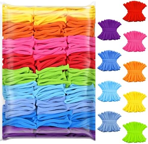 900pcs Weaving Loom Refill Loops with 9 Rainbow Color, Potholder Loops for 7-10 Inch Loom, Loom Bands DIY for Kids, Adults, Birthday Christmas Gifts for 5-12 Year Old Girls