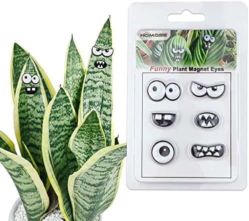 Monster Plant Magnets Eyes for Potted Plants, Funny Plant Safe Magnet Pins Charms, House Plant Accessories, Christmas Decorations Gift for Plant Lovers