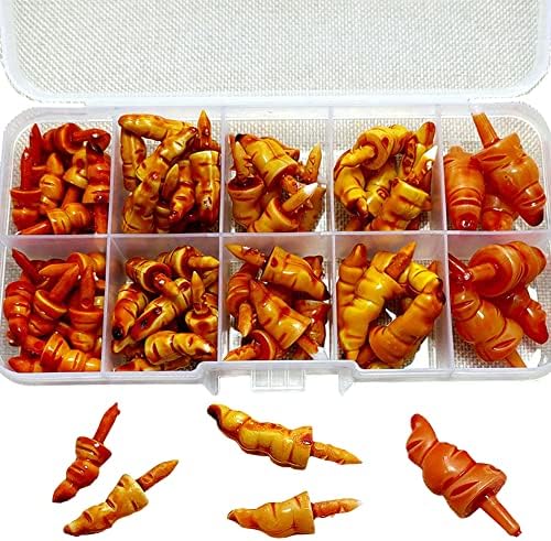 70 Pieces Snowman Nose Findings Plastic Santa Claus Snowman Nose Plastic Nose DIY Ornament Christmas Decoration Craft Snowman Nose Accessories for Christmas Snowman Crafts, 5 Sizes, Orange