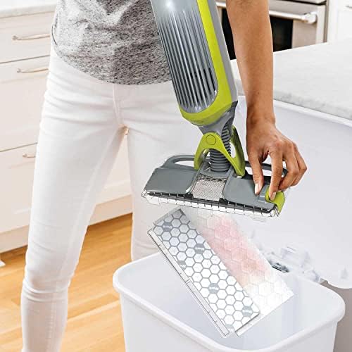 Shark VC205 VACMOP Pro Max Cordless Hard Floor Vacuum Mop with Disposable Pad Cleaning Solution, Shark Vc205 -Green / Gray (Renewed)