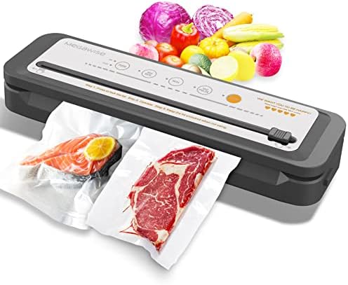 MegaWise Powerful but Compact Vacuum Sealer Machine (Silver)
