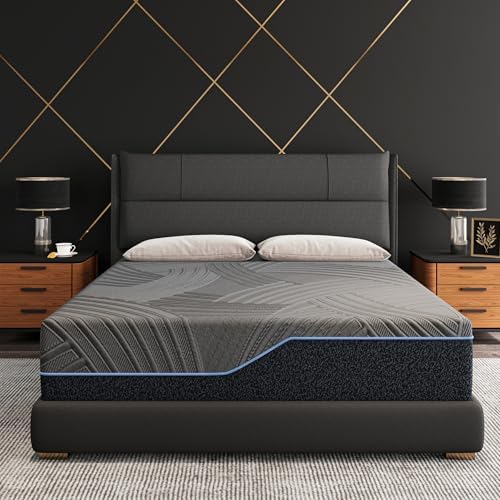 14 Inch Firm King Size Mattress in a Box, Copper Memory Foam Mattress with Cooling Cover, Relieving Pressure & Back Pain, Fiberglass-Free, CertiPUR-US Certified, Foam Made in USA, 76"x80"x14"