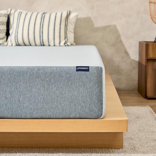 LIFEMENT Basic 10 Inch Queen, Graphite Infused Memory Foam Mattress, Medium Firm, Fiberglass Free, Pressure Relief, Safe & Certified Foams & Cover, 10-Year Warranty