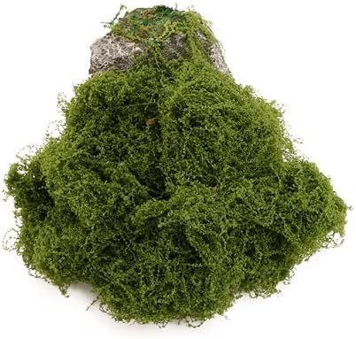 Dark Green Simulated Moss, Artificial bryophytes, Suitable for Moss Decoration, Green Craft, DIY Gardening Art, Garden Christmas and Easter Decoration(2.1OZ)