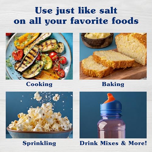 Nu-Salt Sodium-Free Salt Substitute, Contains Potassium Chloride, Table Salt Alternative, Vegan, Good For Chips, Pretzels, French Fries, Popcorn Seasoning, 3oz Shaker Bottle (Pack of 12)