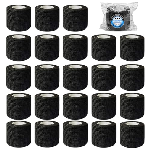 24Pcs Tattoo Grip Tape - Tattoo Machine Tape Tattoo Gun Wrap Tattoo Grip Cover Wrap Self Adhesive Bandage Tattoo Machine Covers Elastic Grip Tape Tattoo Supplies