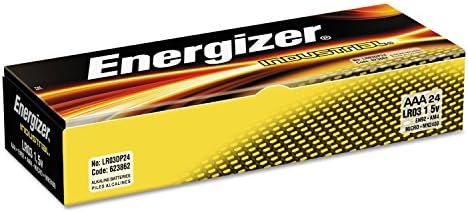 Energizer EN92 Industrial Alkaline Batteries, AAA, 24 Batteries/Box