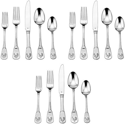 Cuisinart 3-Pack of 20-Piece Elite Flatware Set, French Rooster (CFE-01-FR20)