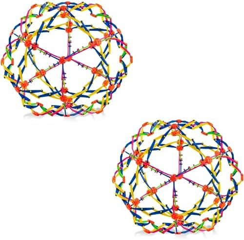 4E's Novelty Expandable Breathing Ball Sphere - Breathing Visual, Fidget Toys Expands from 6 to 12" Expanding Sphere for Kids & Adult