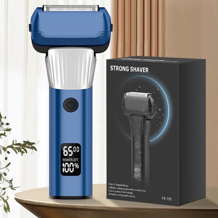 5-Blade Cordless Electric Razor for Men, 2-Speed Electric Shavers for Men Face, Close Shaving Men's Foil Shaver for Coarse Hair Wet/Dry USB-C Fast Charging &100 Min Runtime - Travel-Ready & Giftable