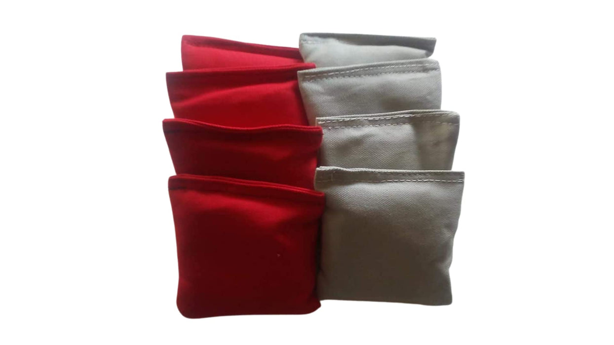 4" Mini Grey and Red Cornhole Bags Bean Bag Toss