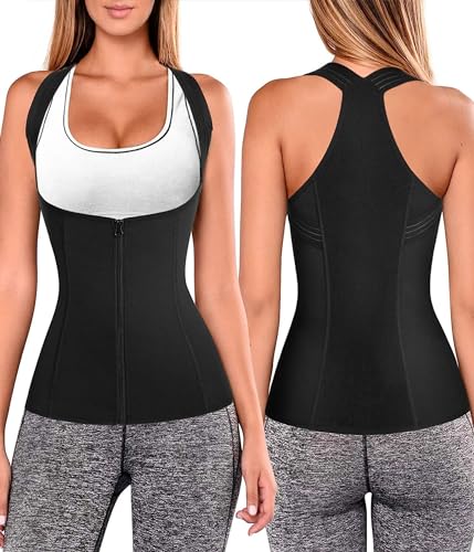 URSEXYLY Women Back Braces Posture Corrector Waist Trainer Vest Tummy Control Body Shapers for Spinal Neck Shoulder and Upper Back Support (M, Black)