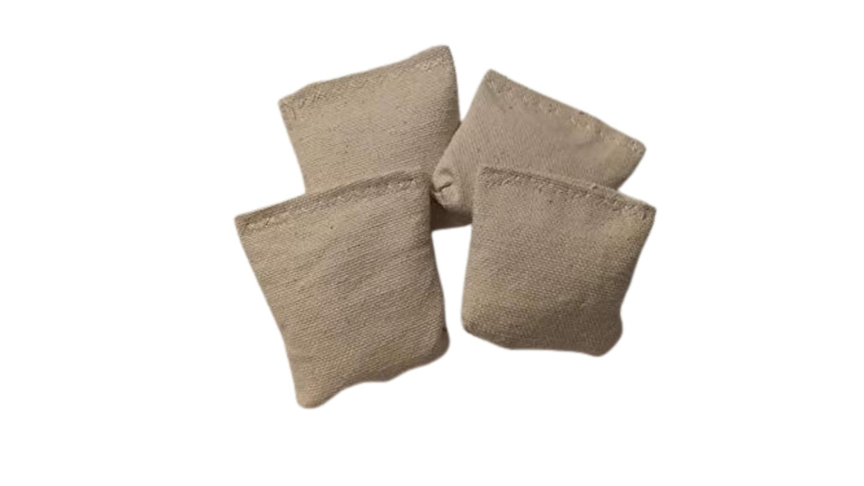 2" Bean Bag Toss Mini Cornhole Cream Replacement bags Set of 4